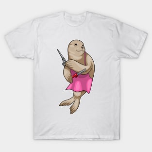 Seal Hairdresser Scissors T-Shirt